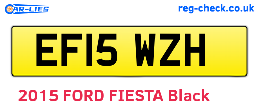 EF15WZH are the vehicle registration plates.