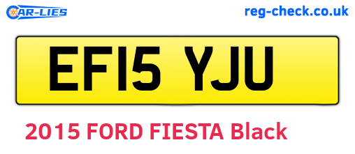 EF15YJU are the vehicle registration plates.