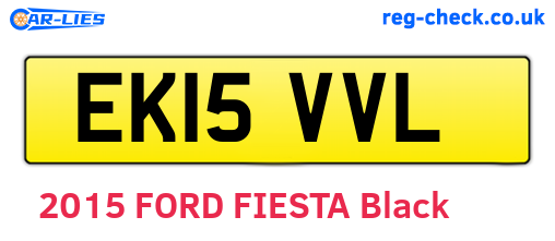 EK15VVL are the vehicle registration plates.