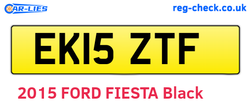 EK15ZTF are the vehicle registration plates.