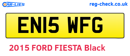 EN15WFG are the vehicle registration plates.