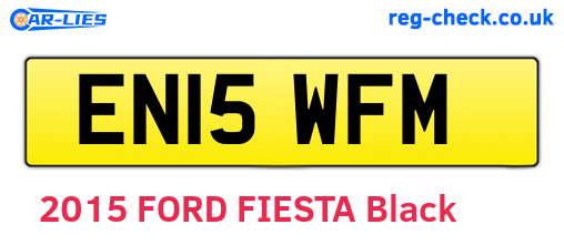 EN15WFM are the vehicle registration plates.