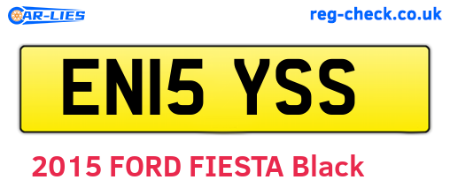 EN15YSS are the vehicle registration plates.