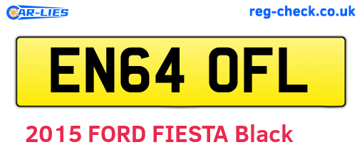 EN64OFL are the vehicle registration plates.