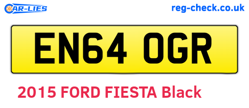 EN64OGR are the vehicle registration plates.