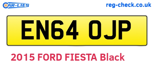 EN64OJP are the vehicle registration plates.