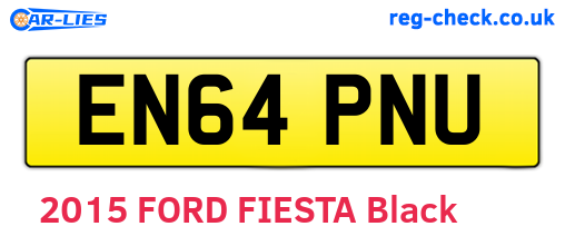 EN64PNU are the vehicle registration plates.
