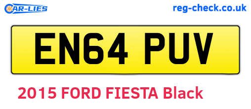 EN64PUV are the vehicle registration plates.