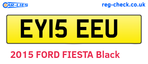 EY15EEU are the vehicle registration plates.