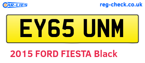 EY65UNM are the vehicle registration plates.
