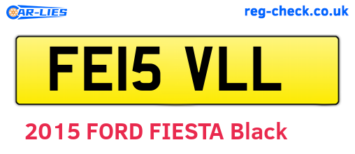 FE15VLL are the vehicle registration plates.
