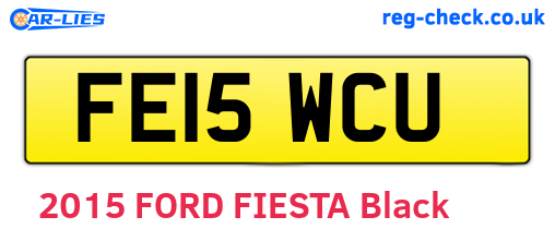 FE15WCU are the vehicle registration plates.