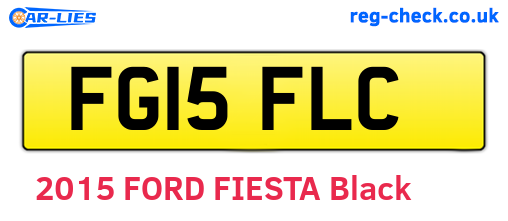 FG15FLC are the vehicle registration plates.