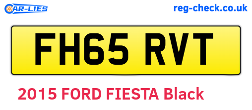 FH65RVT are the vehicle registration plates.