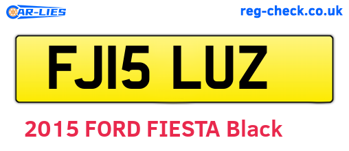 FJ15LUZ are the vehicle registration plates.