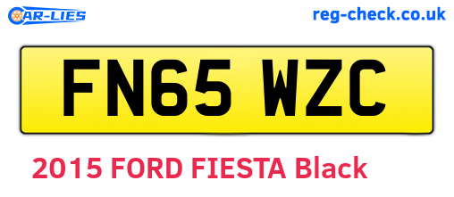FN65WZC are the vehicle registration plates.