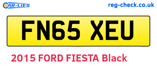 FN65XEU are the vehicle registration plates.