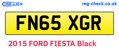 FN65XGR are the vehicle registration plates.