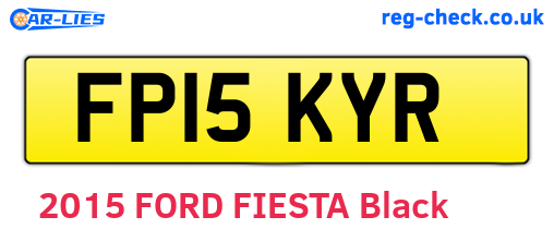 FP15KYR are the vehicle registration plates.