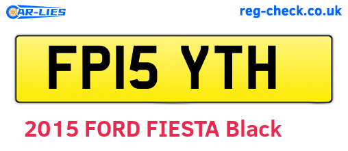 FP15YTH are the vehicle registration plates.