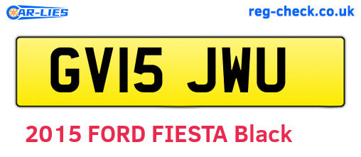 GV15JWU are the vehicle registration plates.