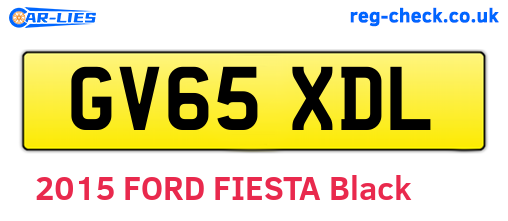 GV65XDL are the vehicle registration plates.
