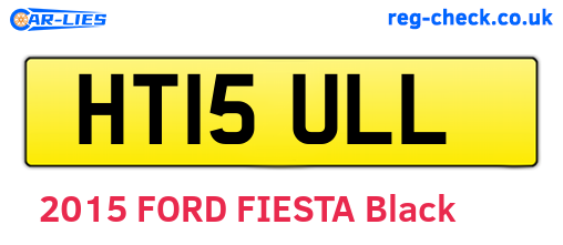 HT15ULL are the vehicle registration plates.