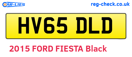 HV65DLD are the vehicle registration plates.