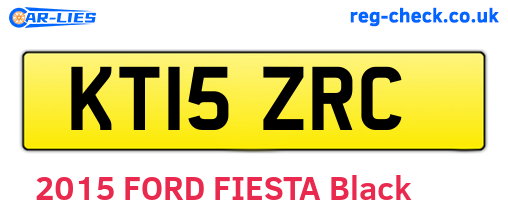 KT15ZRC are the vehicle registration plates.