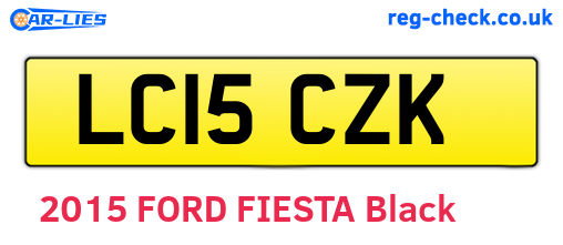 LC15CZK are the vehicle registration plates.