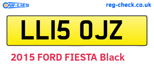 LL15OJZ are the vehicle registration plates.
