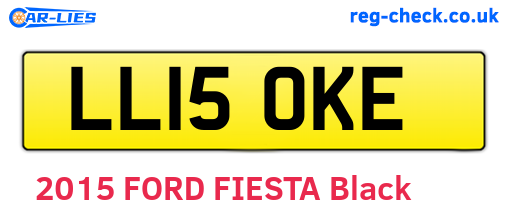 LL15OKE are the vehicle registration plates.