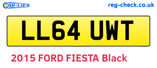 LL64UWT are the vehicle registration plates.
