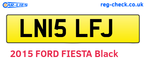 LN15LFJ are the vehicle registration plates.