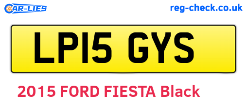 LP15GYS are the vehicle registration plates.