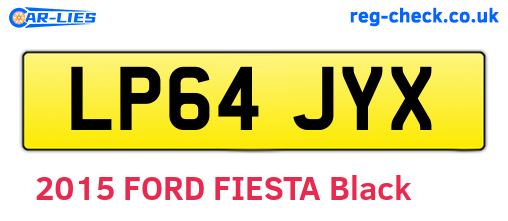 LP64JYX are the vehicle registration plates.