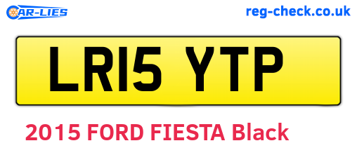 LR15YTP are the vehicle registration plates.