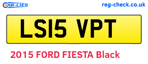 LS15VPT are the vehicle registration plates.