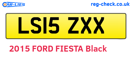 LS15ZXX are the vehicle registration plates.
