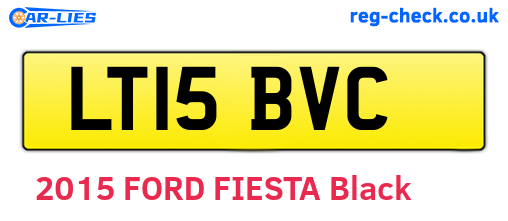 LT15BVC are the vehicle registration plates.