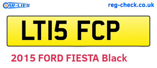 LT15FCP are the vehicle registration plates.