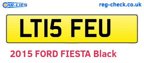 LT15FEU are the vehicle registration plates.