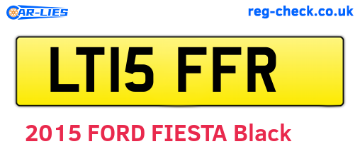 LT15FFR are the vehicle registration plates.