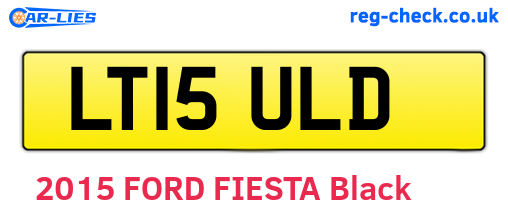 LT15ULD are the vehicle registration plates.