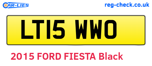 LT15WWO are the vehicle registration plates.