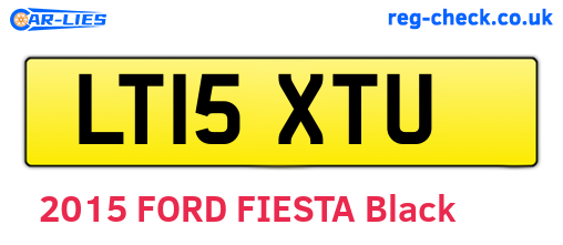 LT15XTU are the vehicle registration plates.