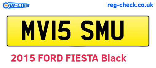 MV15SMU are the vehicle registration plates.