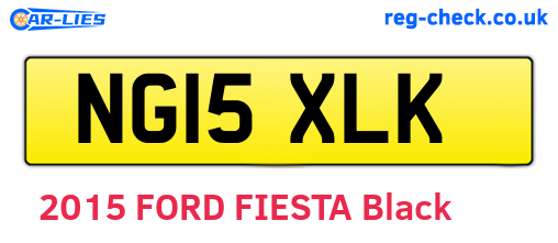 NG15XLK are the vehicle registration plates.