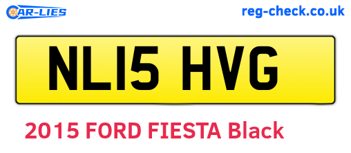 NL15HVG are the vehicle registration plates.