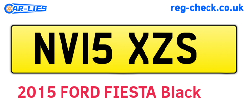 NV15XZS are the vehicle registration plates.